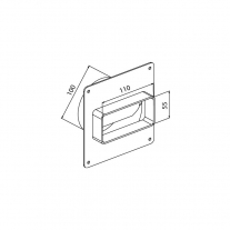 Clapeta Haco, antirefulare, rotund-dreptunghiular